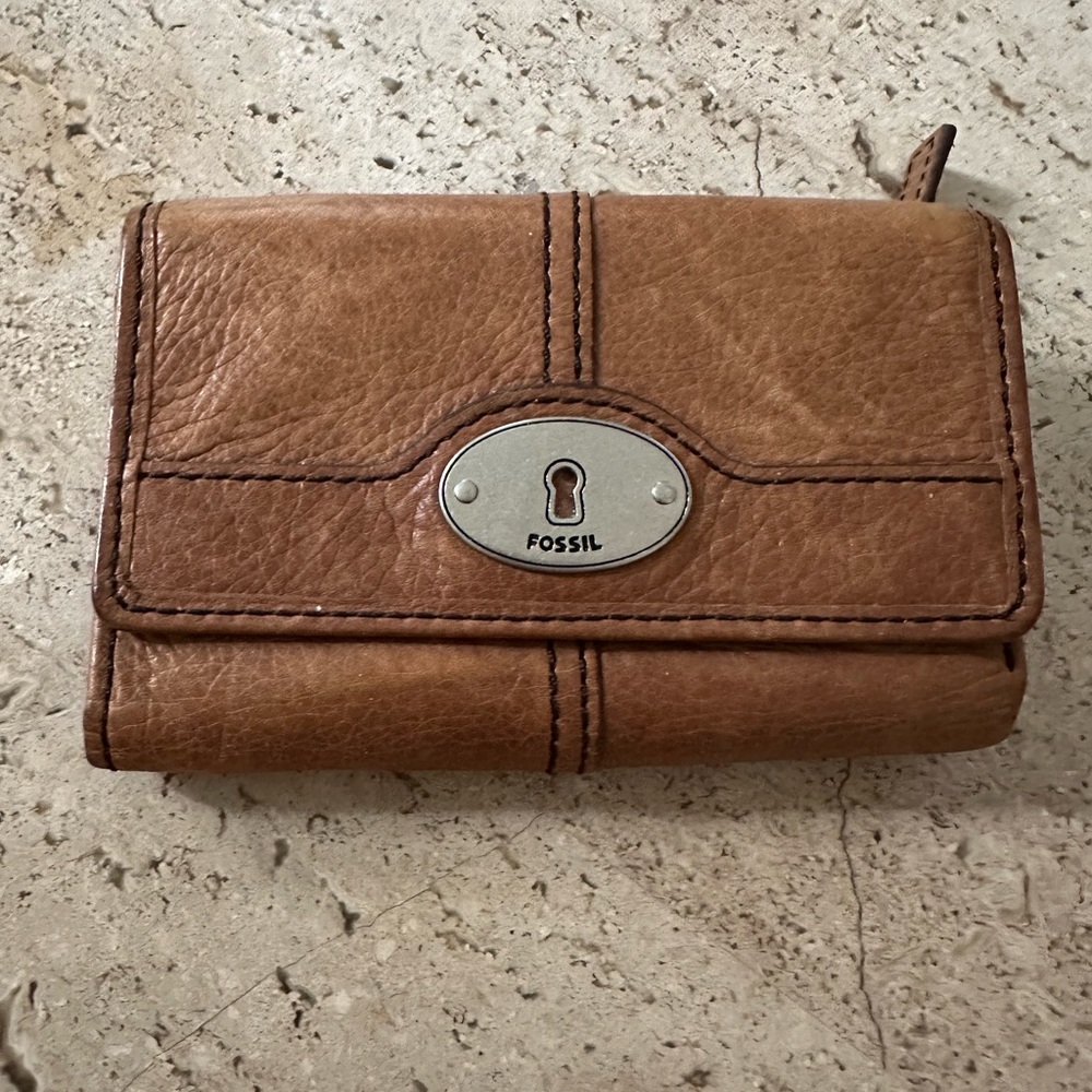 Fossil leather wallet